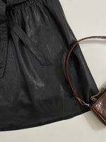Load image into Gallery viewer, Cache Cache Belted Faux Leather Skirt - Waist 32 to 34