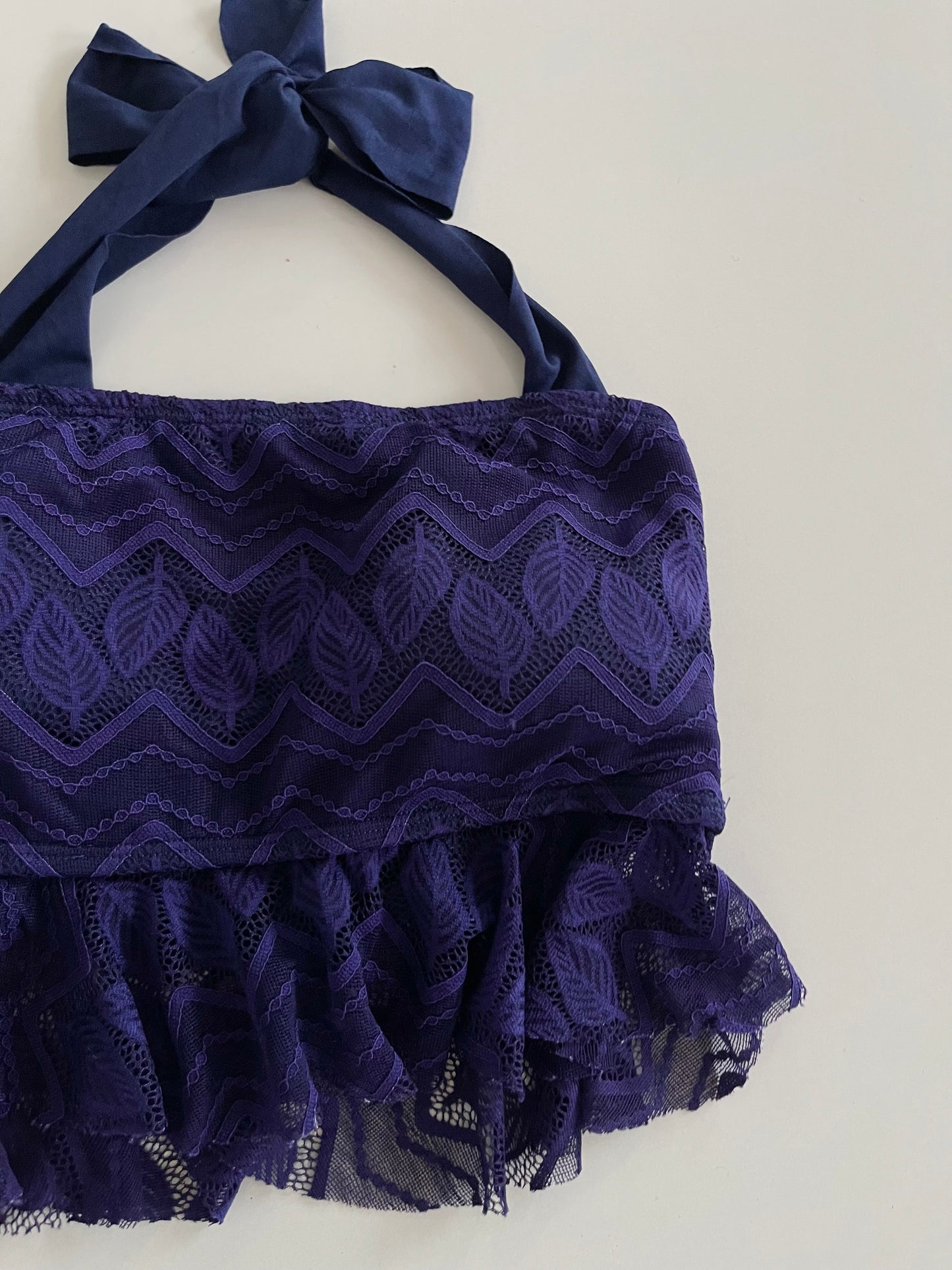 Purple Lace Top-Bust 28 to 30