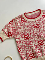 Load image into Gallery viewer, Heart Printed Sweater Vest - Bust 30 to 32
