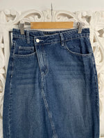 Load image into Gallery viewer, Denim Long Skirt-Waist 28