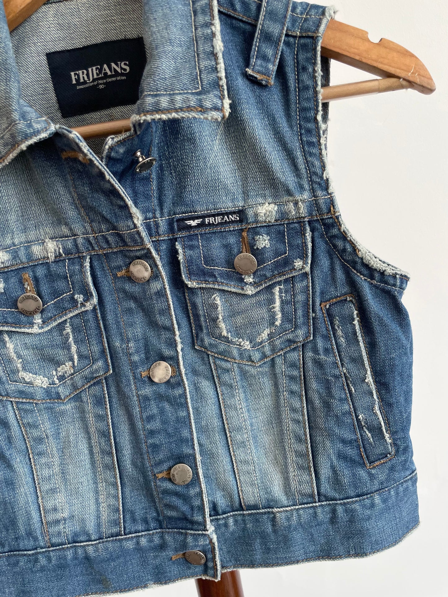 Fr Jeans Denim Vest-Bust 32