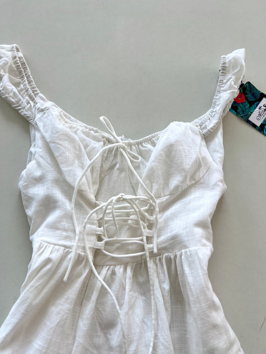 Allas White Tagged Dress-Bust 30