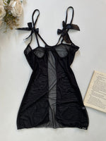 Load image into Gallery viewer, Sheer Lingerie Lace Dress-Bust 32 to 34