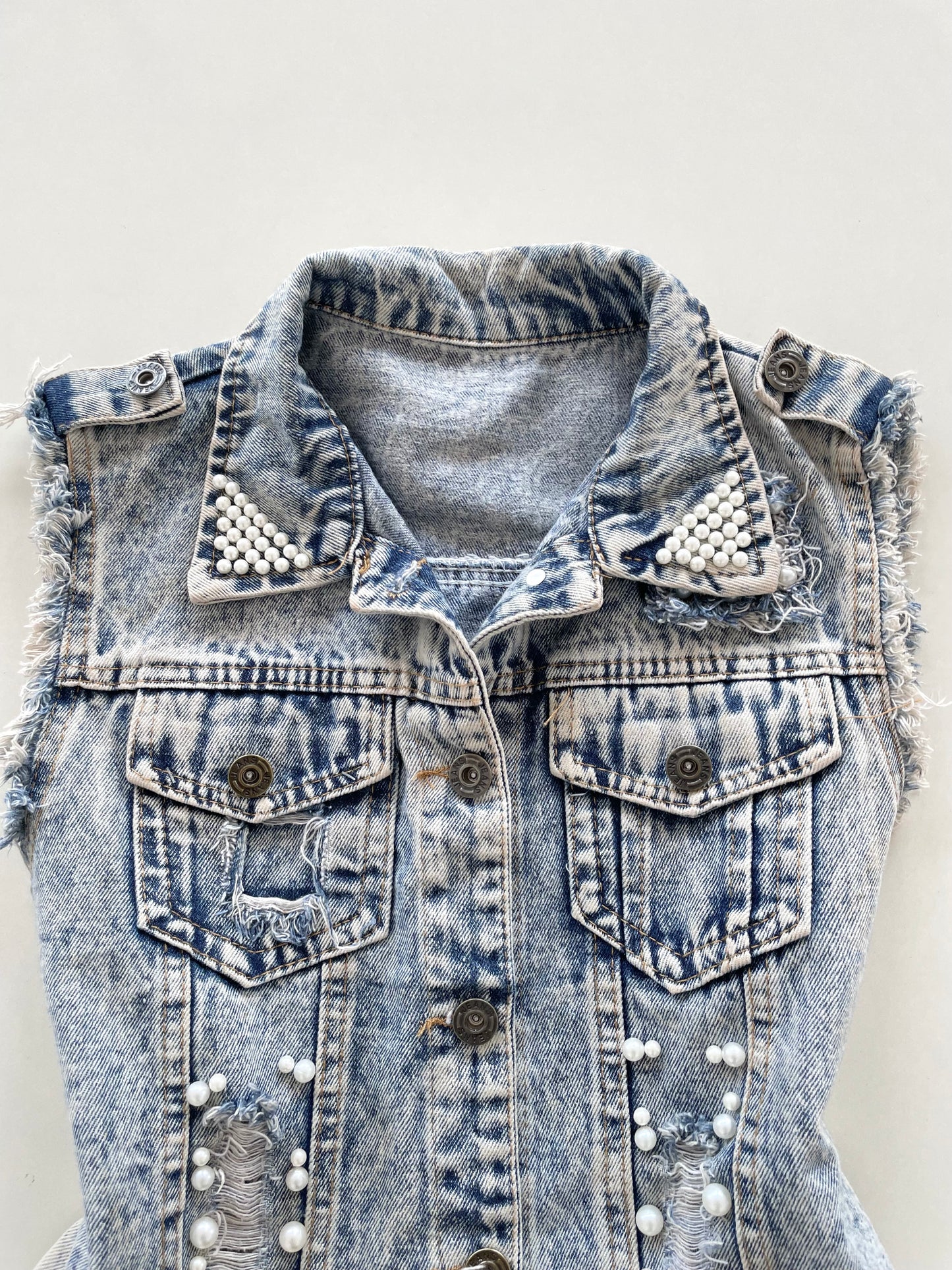 Denim Vest-Chest 34