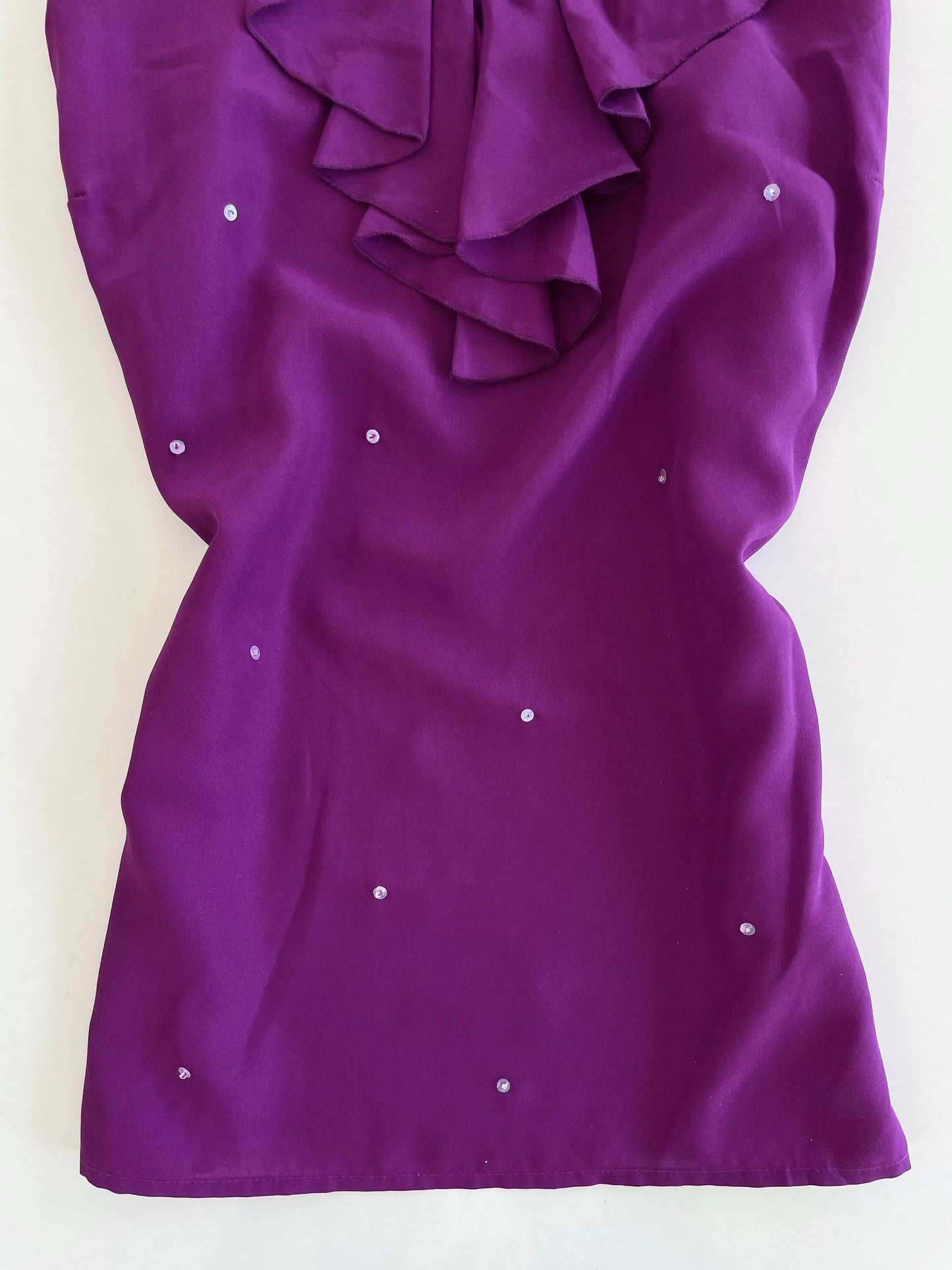Purple Ruffle Top-Bust 38