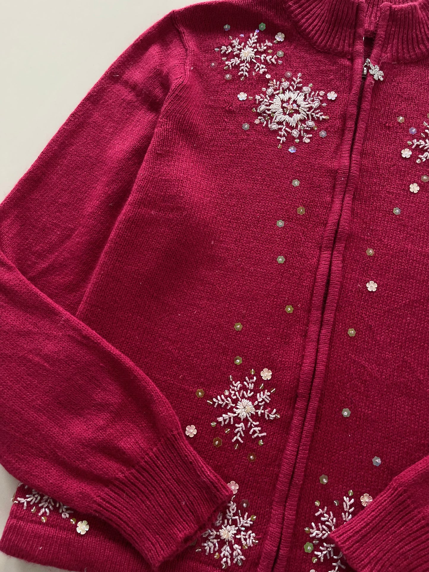 Embroidered Vintage Zipper-Bust 44