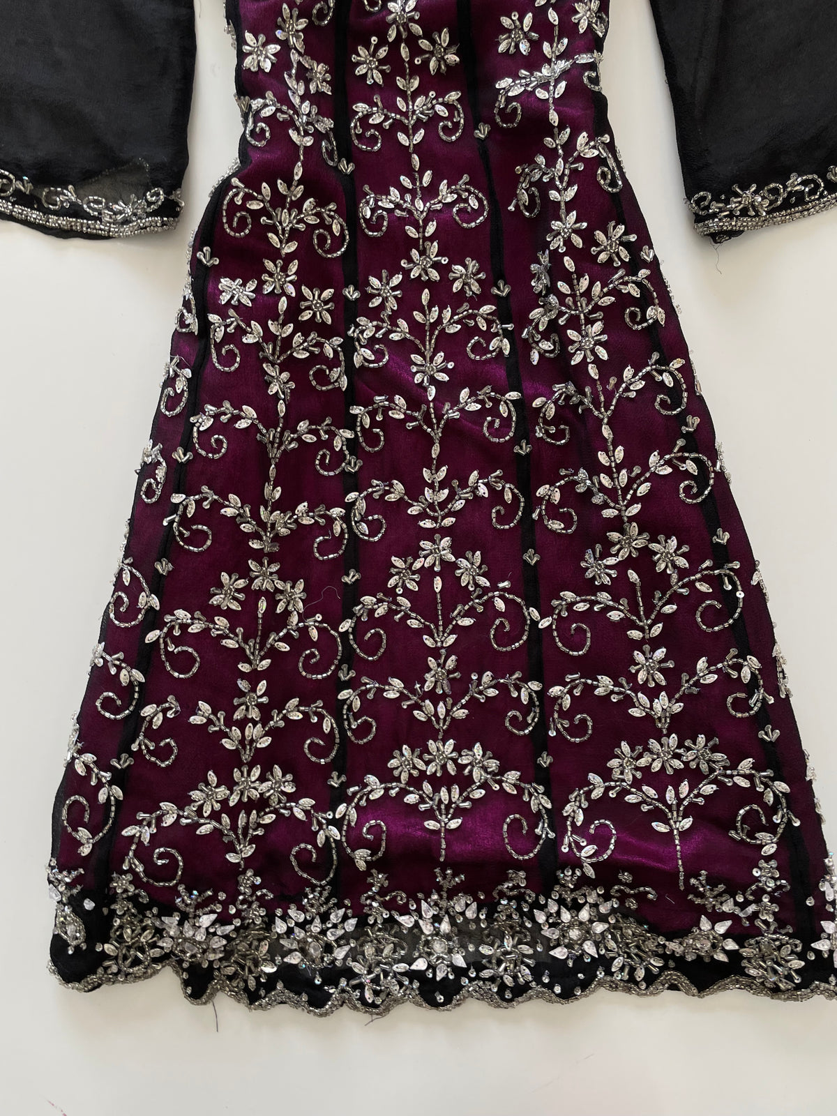 Heavily Embroidered Dress-Bust 40