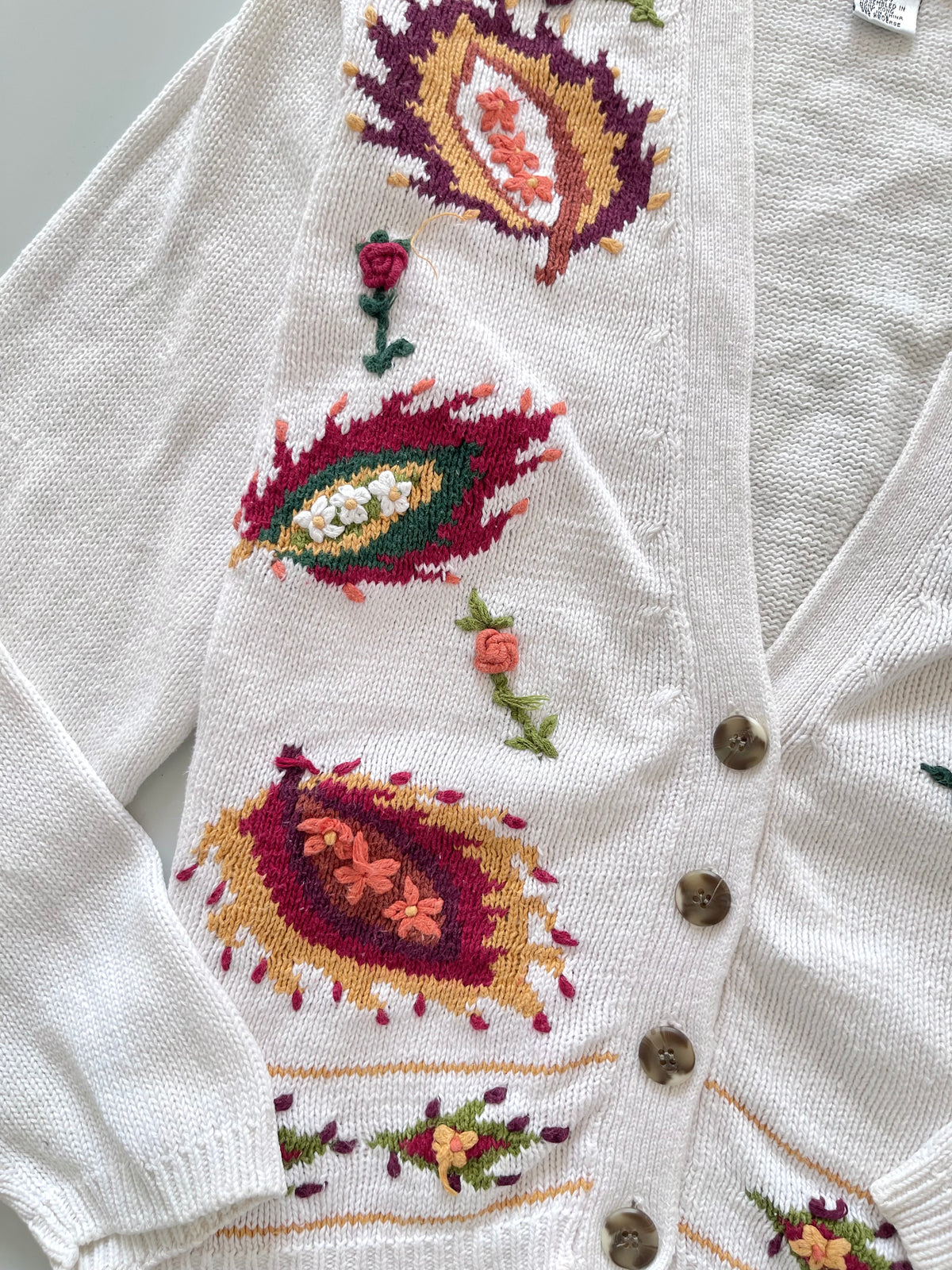 Milano Design Group Embroidered Cardigan Sweater-Bust 42