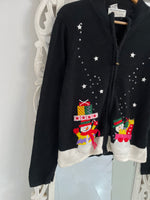 Load image into Gallery viewer, Tiara Embroidered Christmas Sweater-Bust 38
