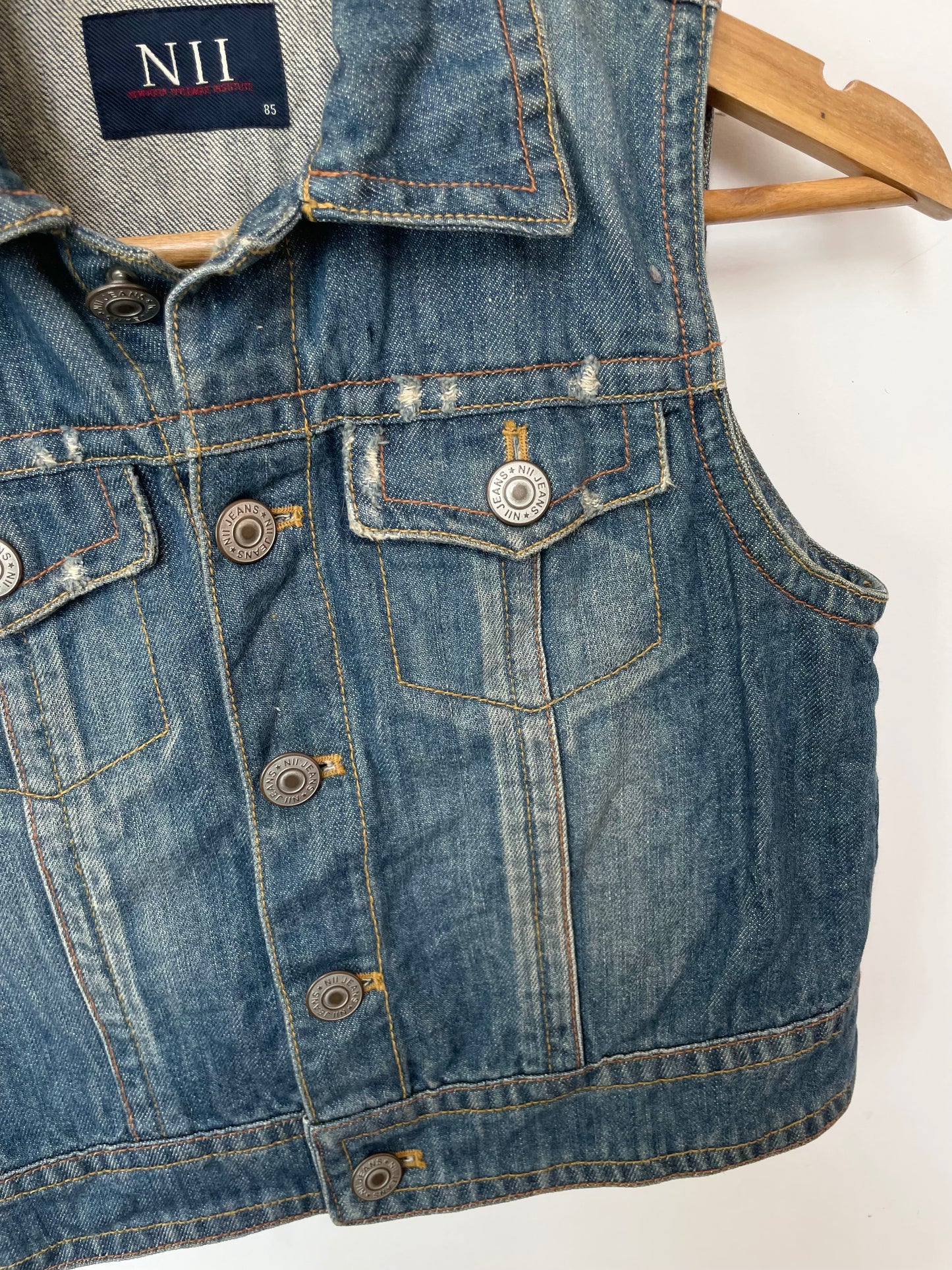 NII Denim Vest-Bust 34