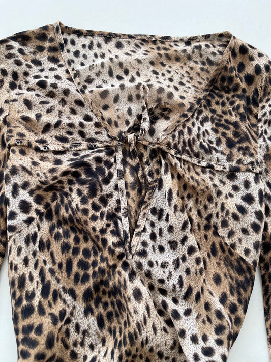 Pesaro Animal Print Top-Bust 34