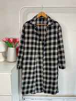 Load image into Gallery viewer, Jessi Grey & Black Warm Shacket - Bust 40