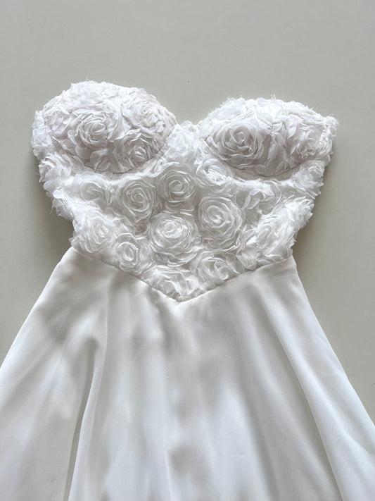 White Tube Dress-Bust 36