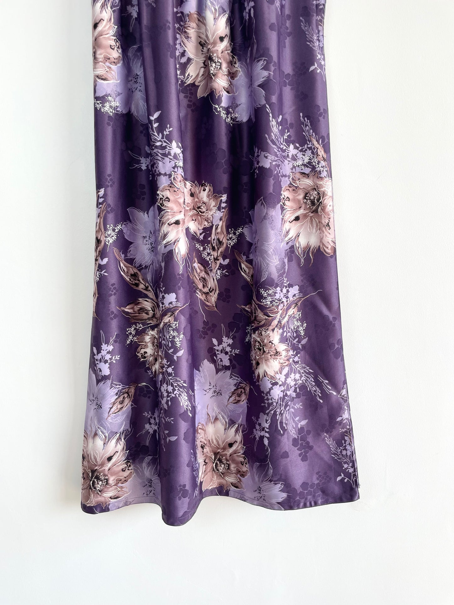 Purple Forest Satin Skirt-Waist 28 to 32