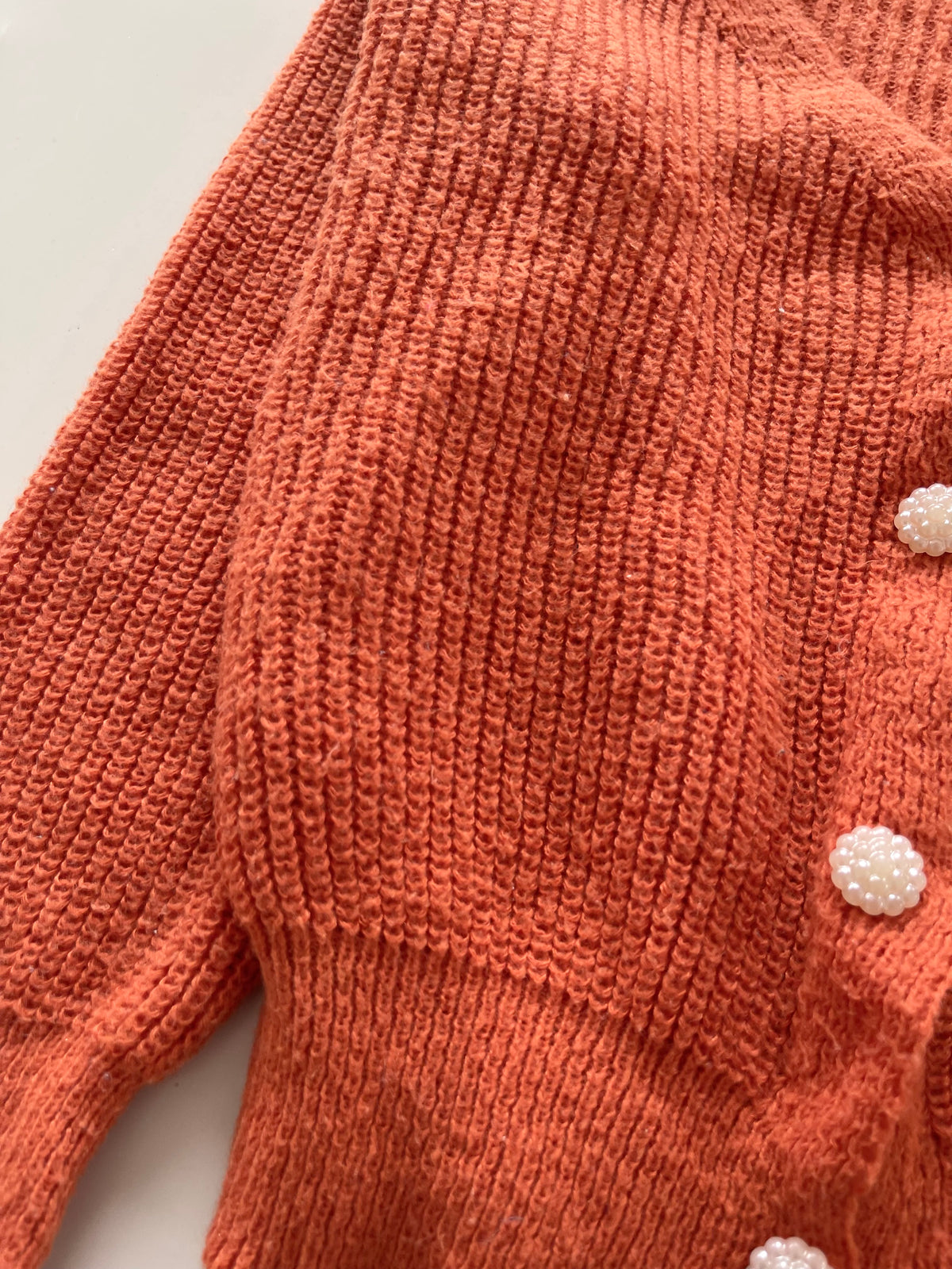 Solid Cardigan Sweater-Bust 44