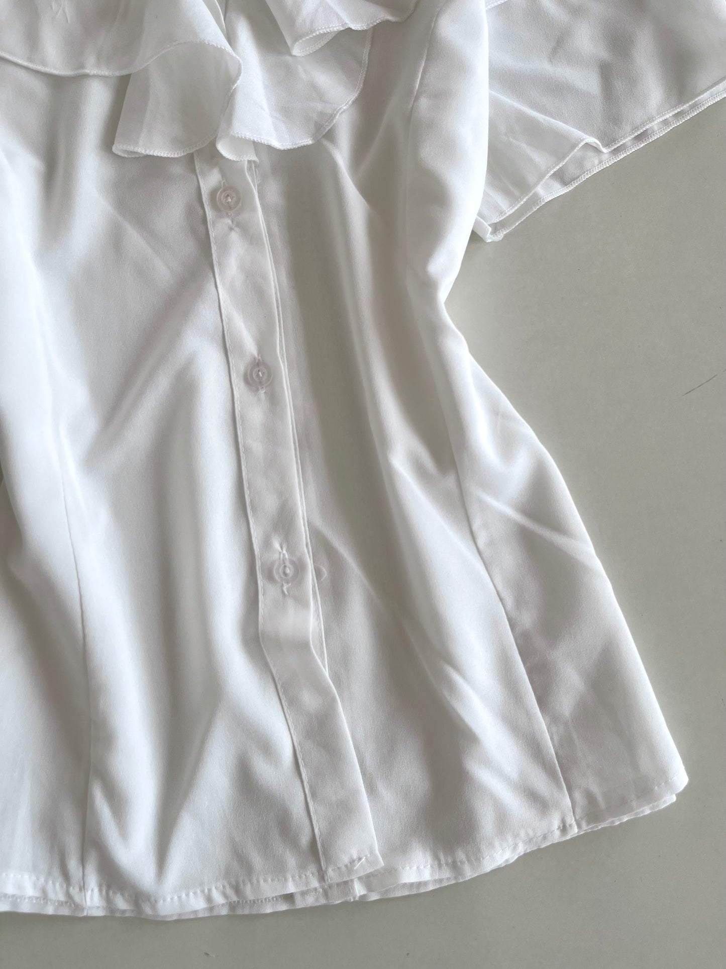 Ruffle Sheer Top-Bust 38