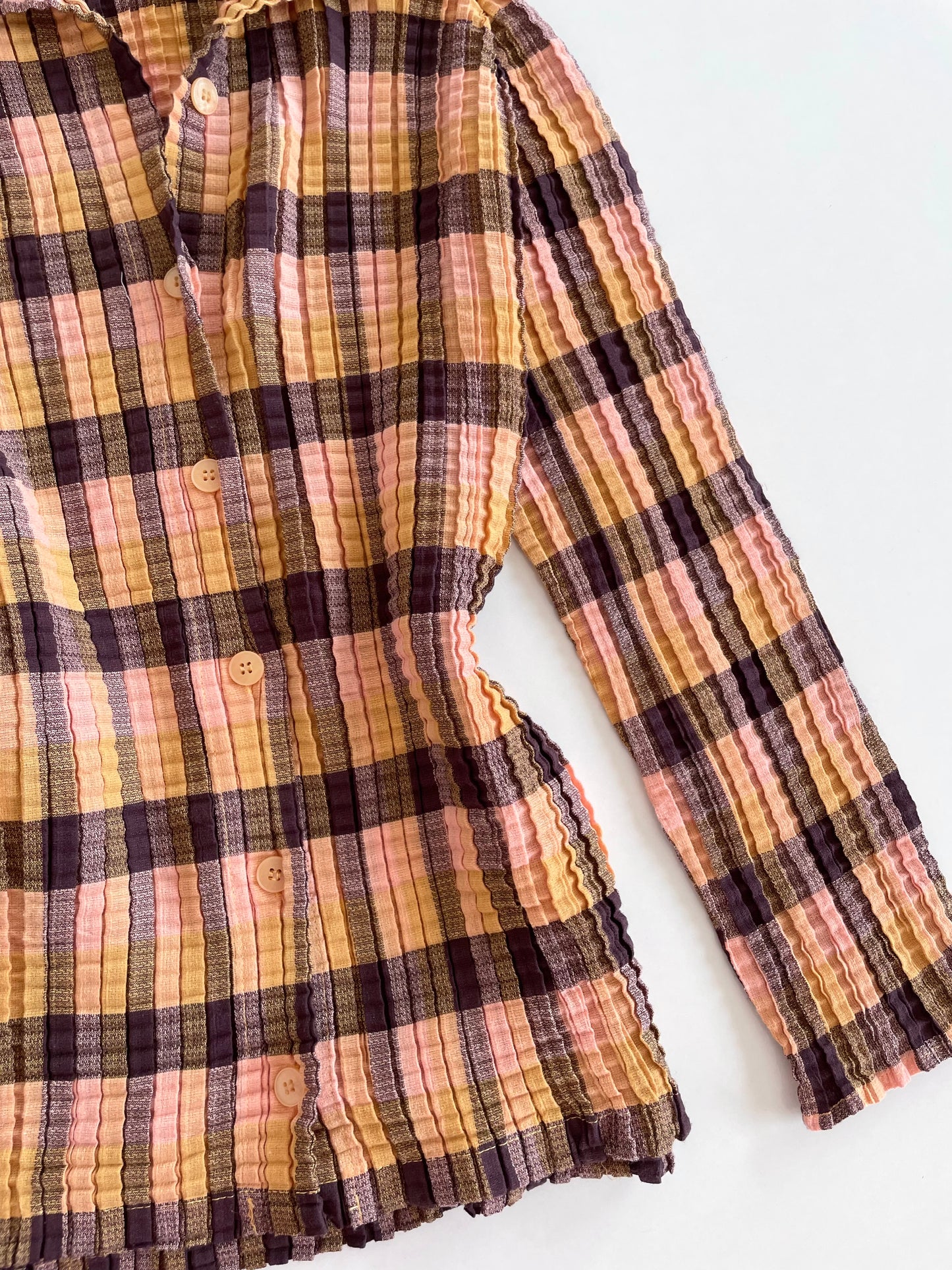 Vintage Pleated Shirt-Bust 44 to 46