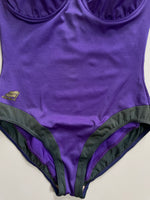 Load image into Gallery viewer, GRAY PURPLE SWIMSUIT BUST - 32 to 34