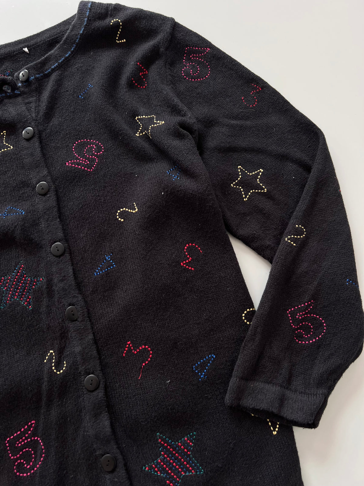 Christmas Embroidered Cardigan Sweater-Bust 52
