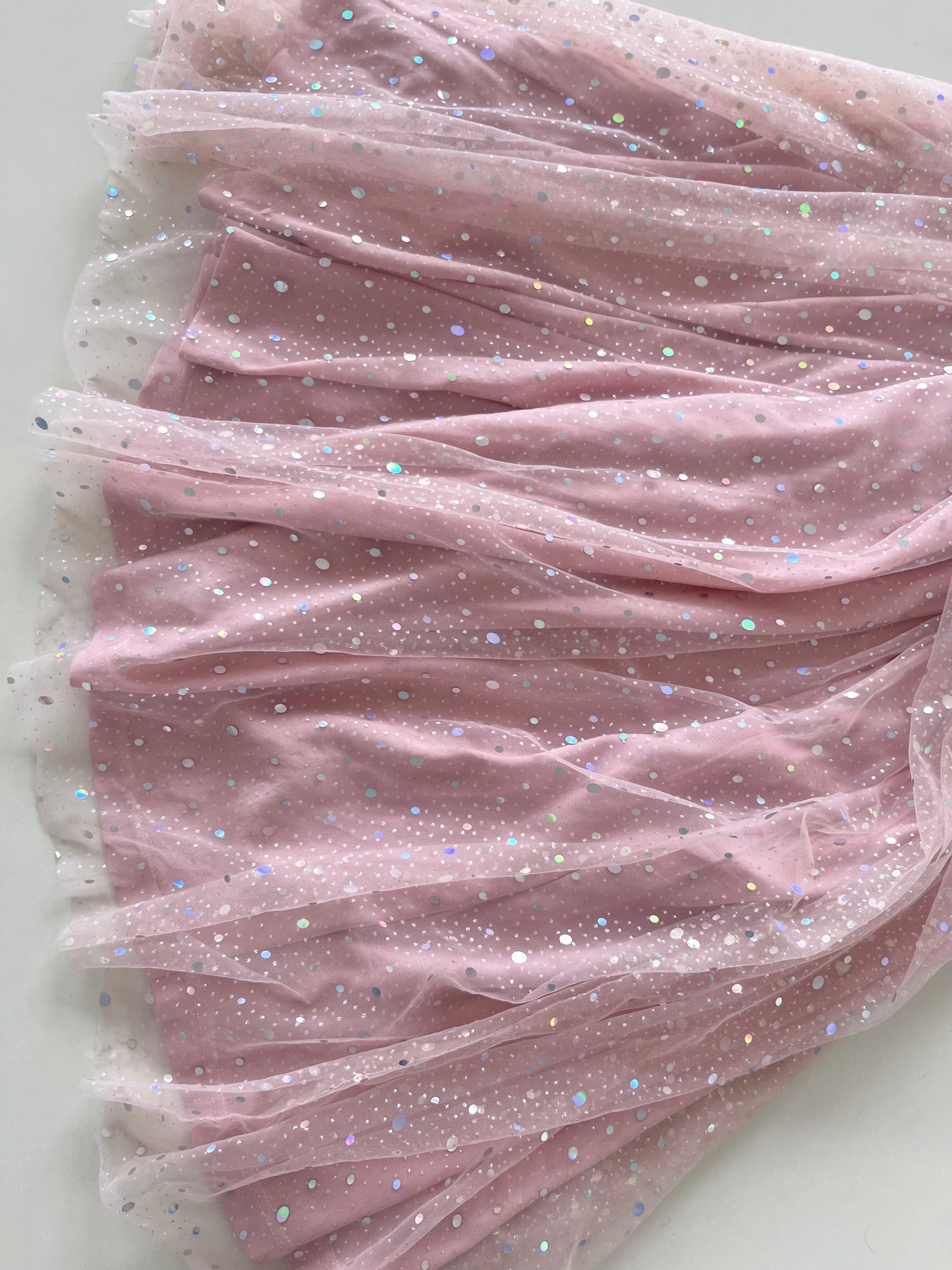 Powder Pink Tulle Dress-Bust 34