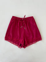 Load image into Gallery viewer, Satin Lace Shorts-Waist 32 to 36