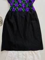 Load image into Gallery viewer, Embroidered Black Kurti-Bust 34