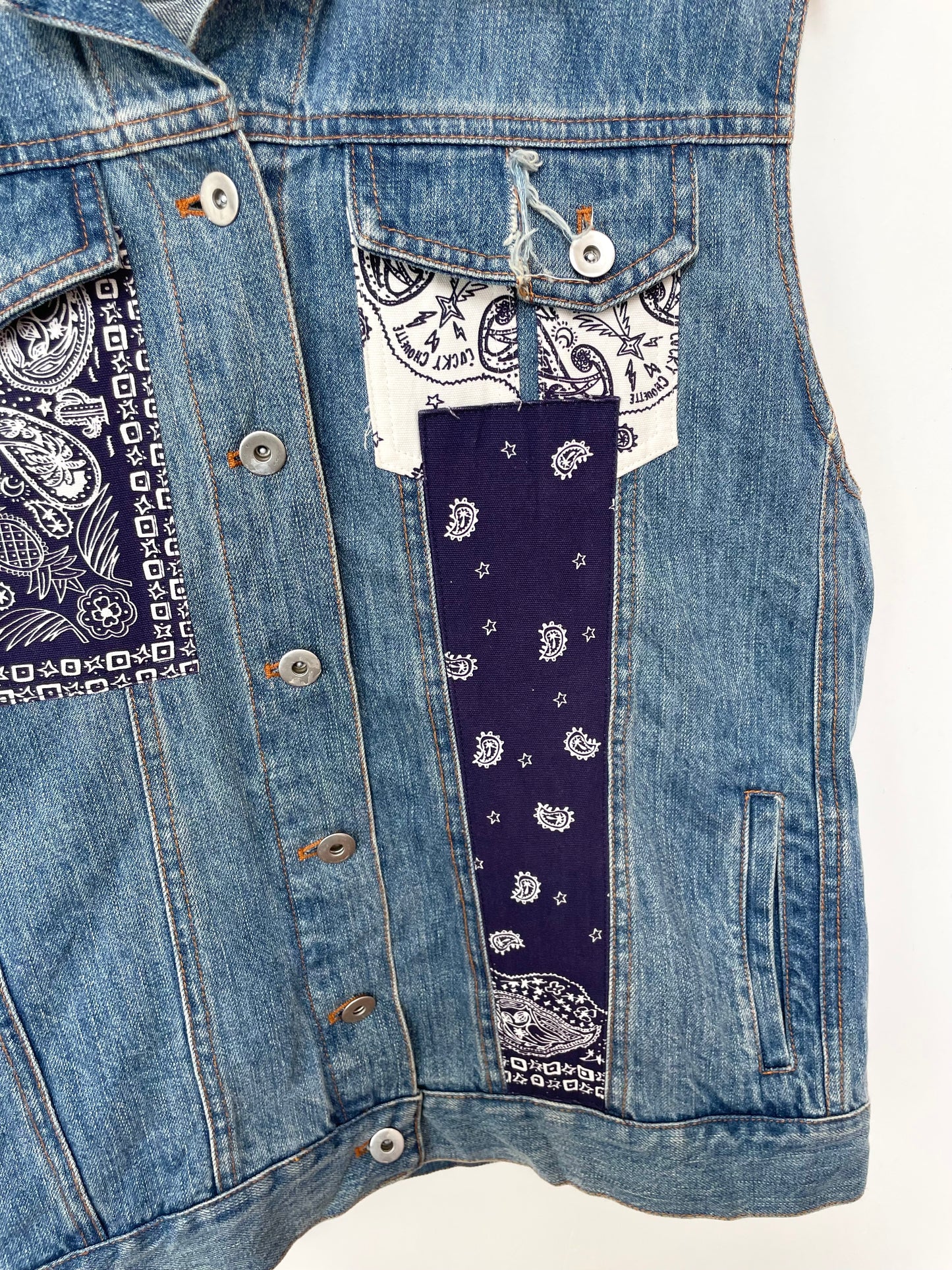 Denim Vest-Bust 42