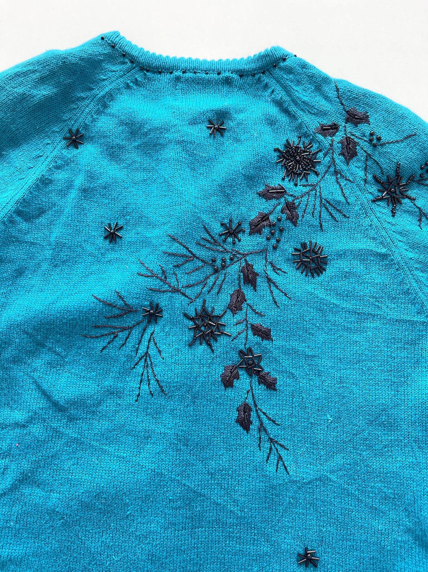 Stitches In Time Embroidered Sweater-Bust 42