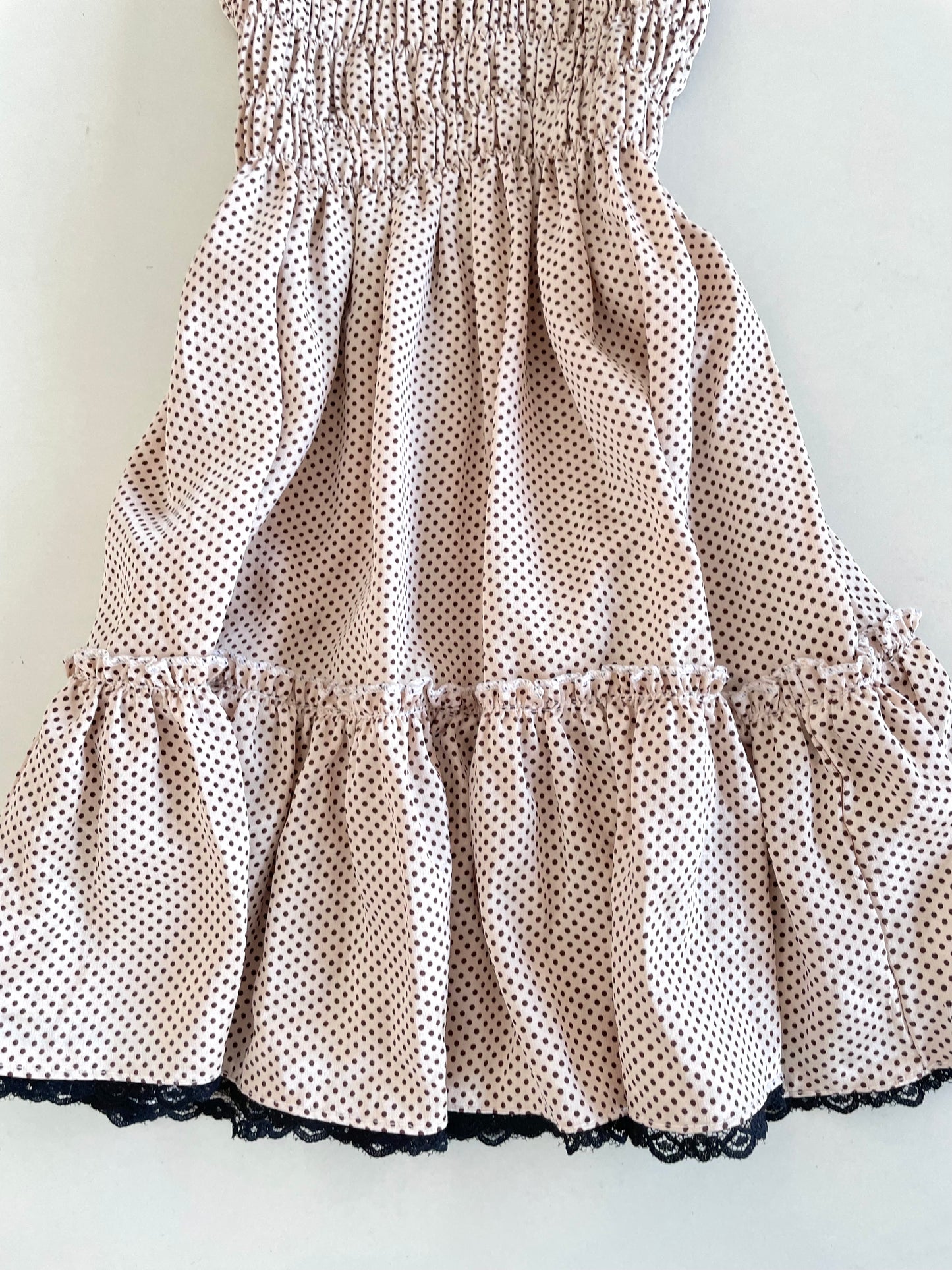 Polka Dot Satin Top-Bust 28 to 32