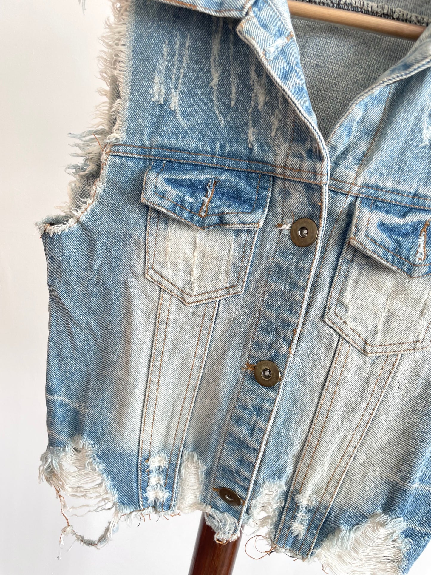 Denim Vest-Bust 30