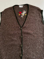 Load image into Gallery viewer, G.Pisano Vintage Embroidered Sweater Vest-Bust 52