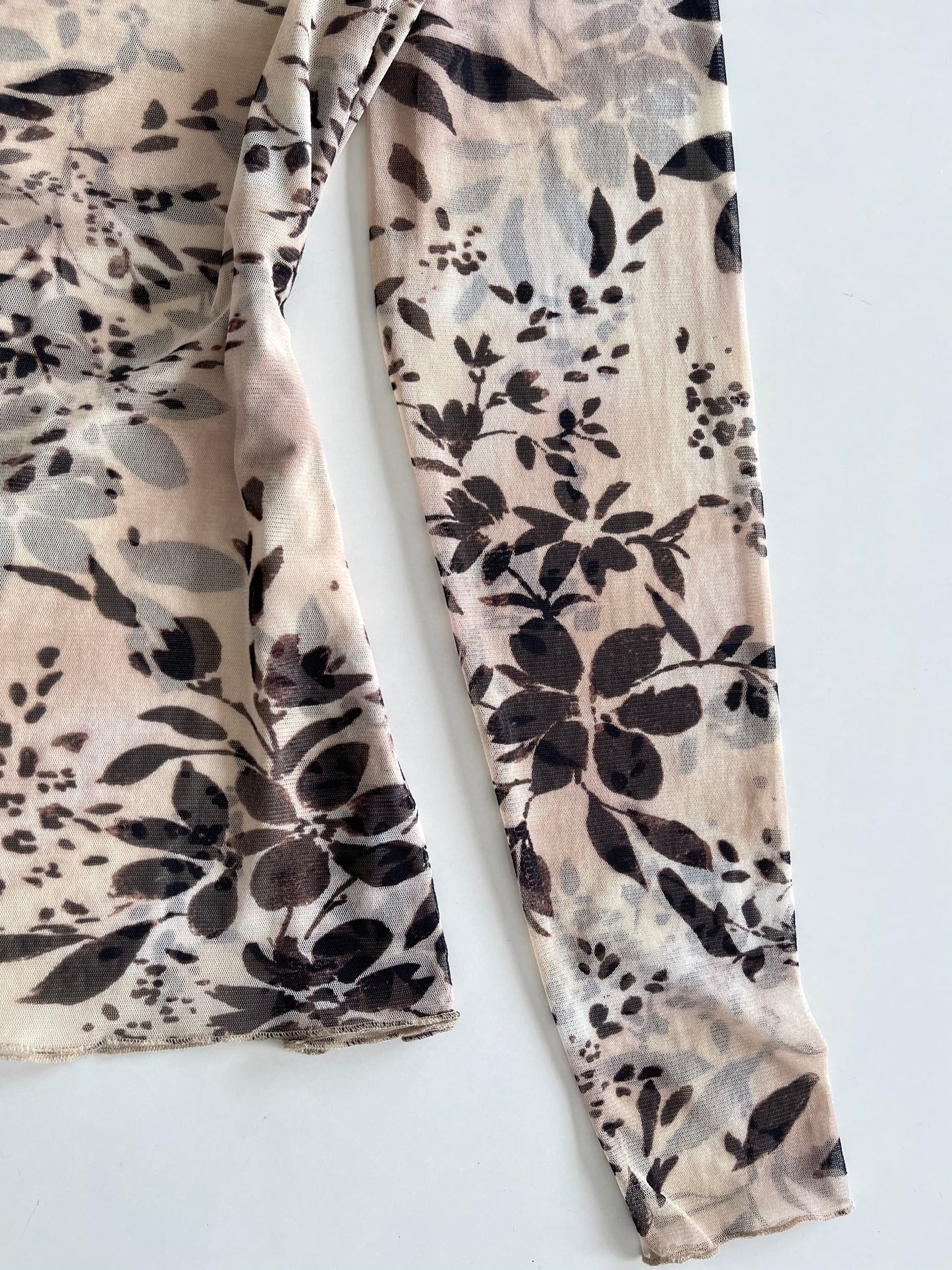 Superior Sheer Floral Top-Bust 42 to 44