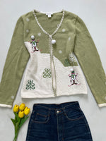 Load image into Gallery viewer, Christopher & Banks Christmas Sweater-Bust 36