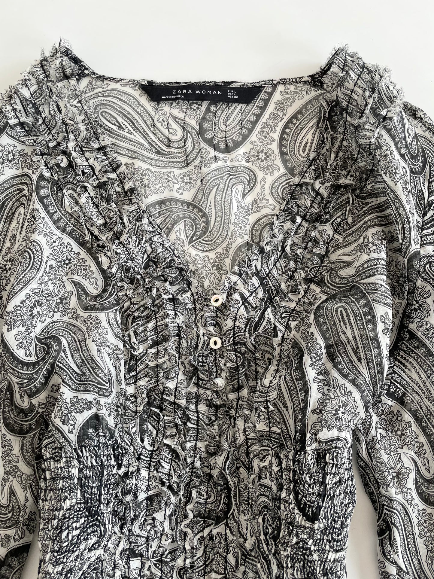 Zara Sheer Top-Bust 38