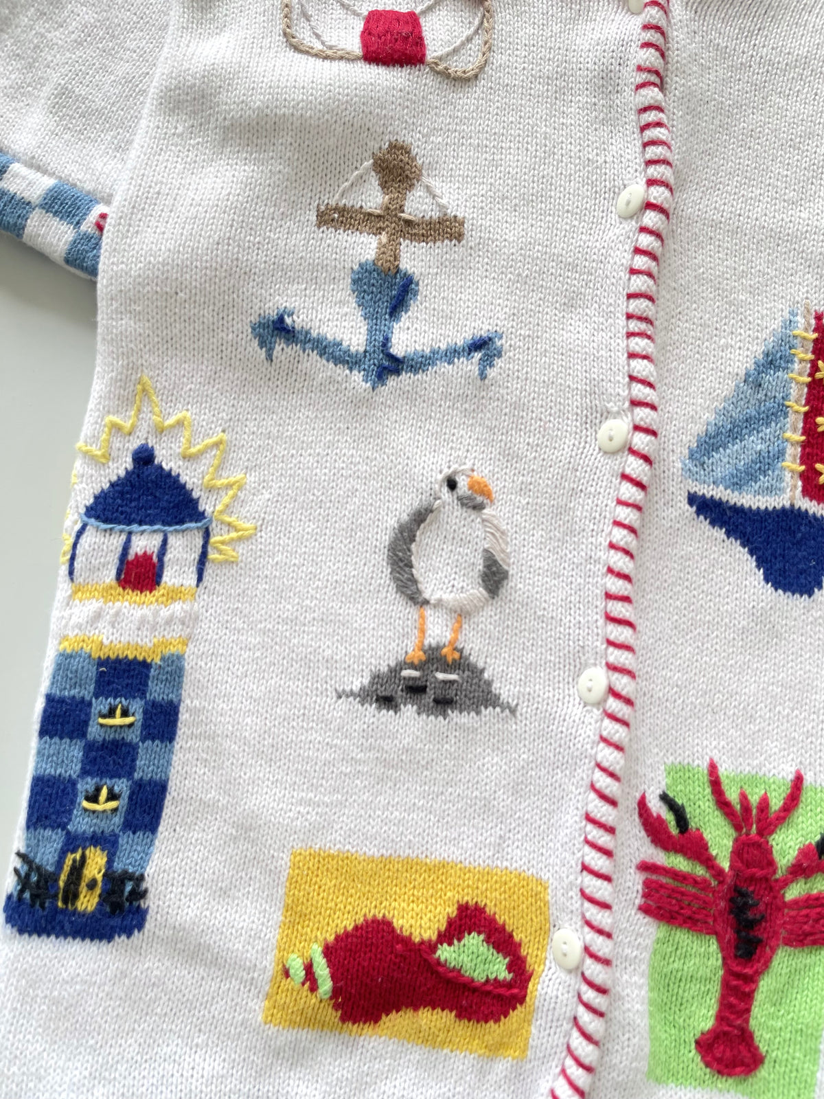 The Quacker Factory Embroidered Vest Sweater-Bust 46