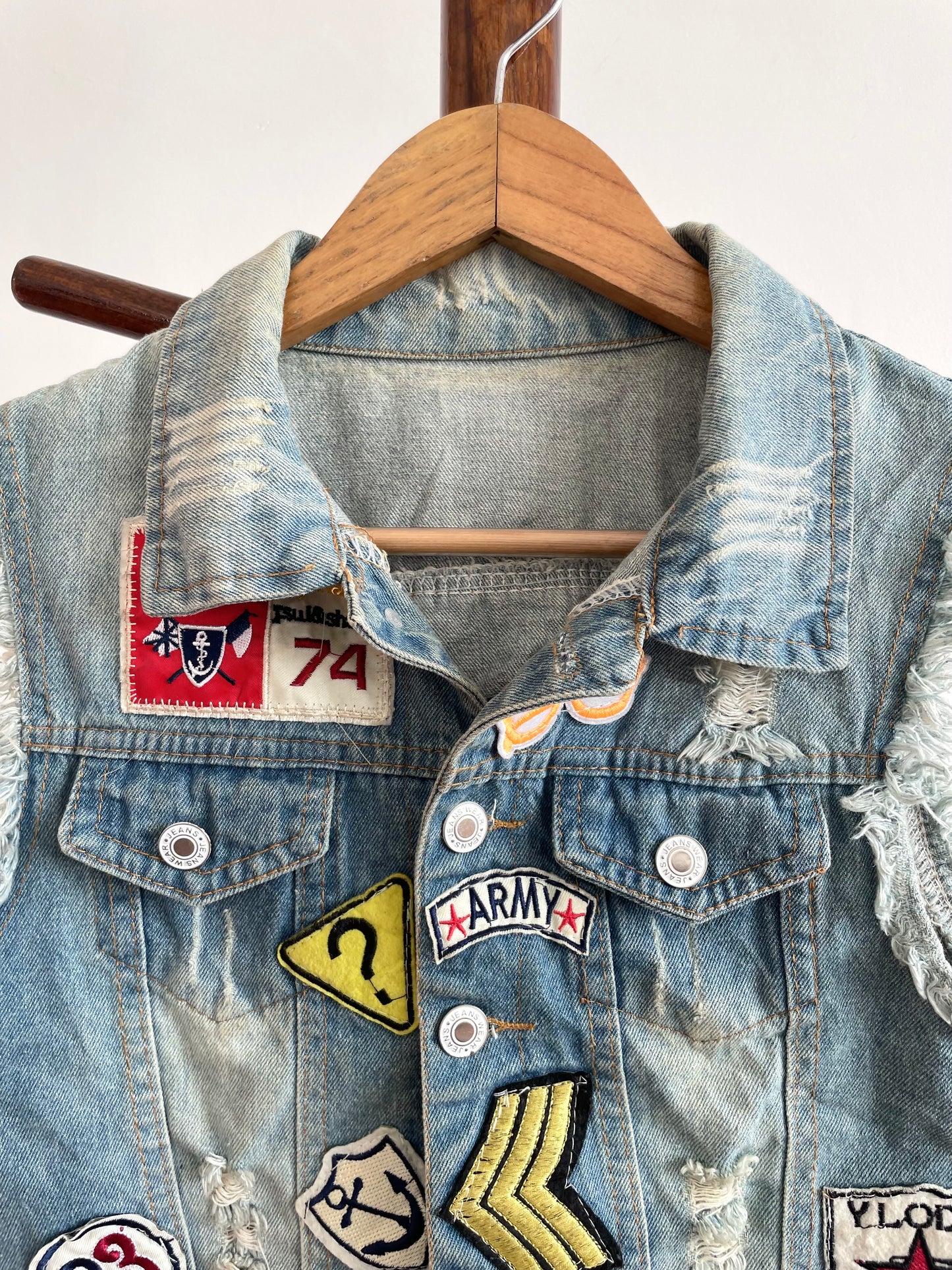 Denim Vest-Chest 32