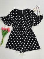 Load image into Gallery viewer, Polka dot Romper-Bust 34