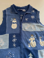 Load image into Gallery viewer, Blair Embroidered Christmas Sweater Vest-Bust 50