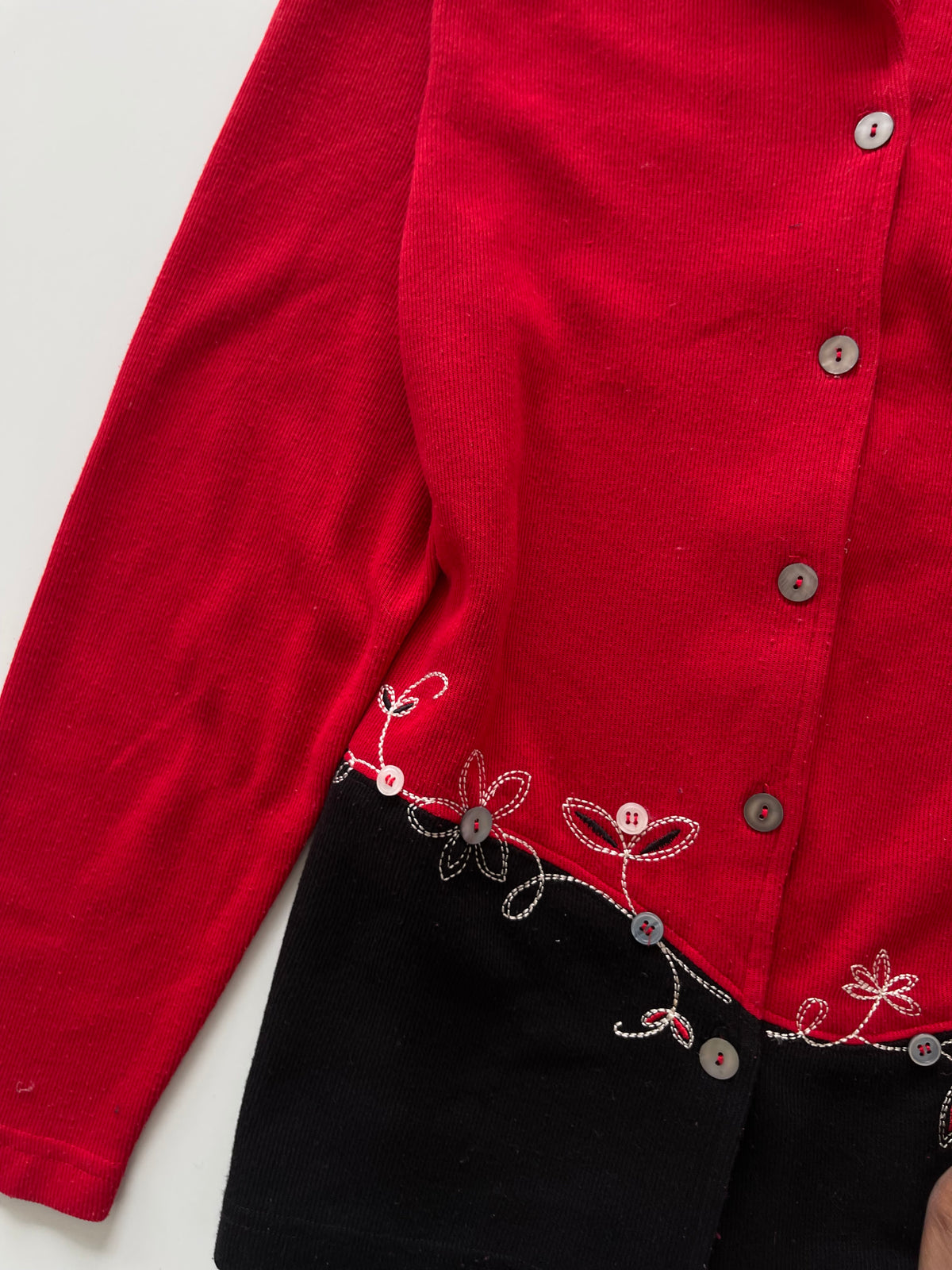 Teddi Embroidered Cardigan Sweater-Bust 40