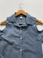 Load image into Gallery viewer, Powder Blue shirt-bust 34