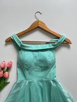 Load image into Gallery viewer, ORGANZA OFF SHOULDER DRESS - BUST 26 TO 30