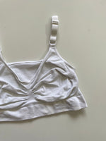 Load image into Gallery viewer, WHITE SPORTS BRA - BUST 30 TO 34
