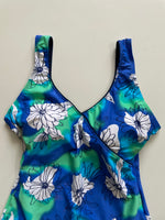 Load image into Gallery viewer, BLUE HUES FLORAL SWIMWEAR - BUST 32 TO 34