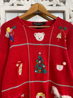 Load image into Gallery viewer, Embroidered Christmas Sweater-Bust 42