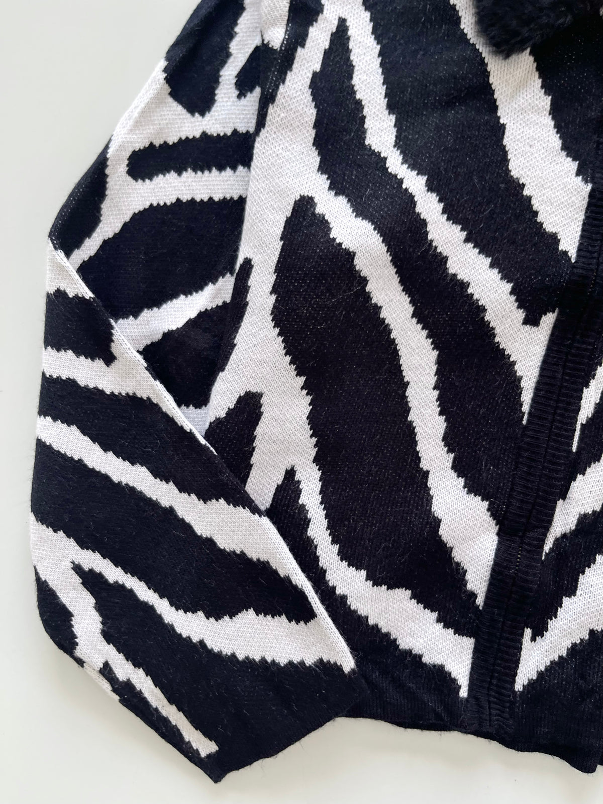 Norton Mc Naughton Petites Chunky Pinterest Zipper Sweater-Bust 40