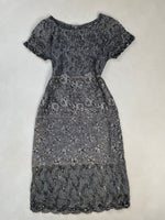 Load image into Gallery viewer, Heavily Hand Embroidered Dress-Bust 34