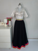 Load image into Gallery viewer, BLACK LEHENGA - WAIST 32