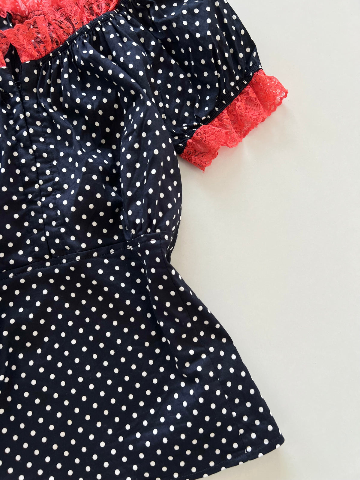 Vintage Polka Dot Top-Bust 34