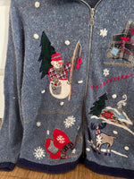 Load image into Gallery viewer, Victoria Jones Embroidered Christmas Sweater-Bust 42