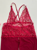 Load image into Gallery viewer, Red Lace Lingerie-Bust 30 to 34